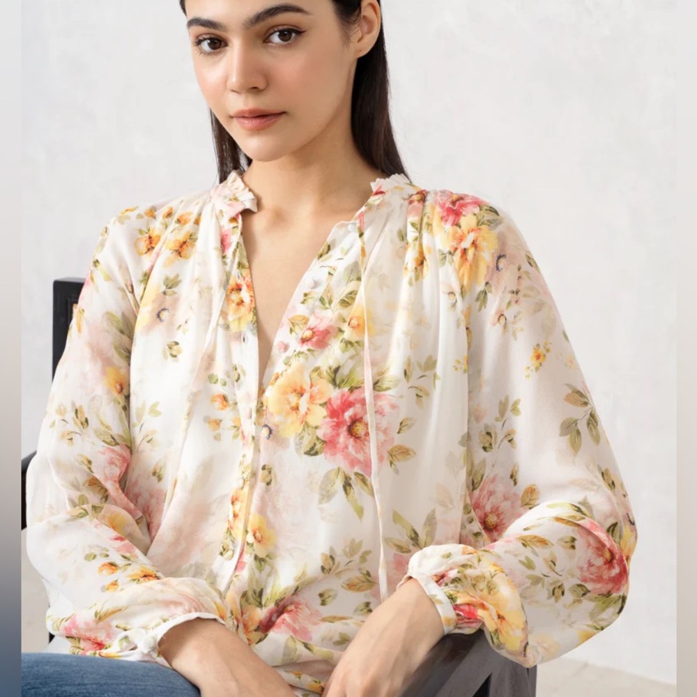 YUMI KIM "SUNDOWN" FLORAL BLOUSE LIKE 🆕 🤩